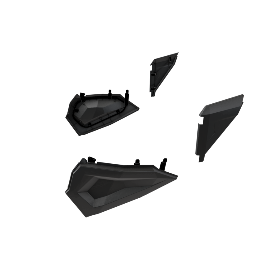 Lower Door Inserts for RZR XP 1000, S 900 & Turbo S, Front, Plastic, Set of 2 - Image 4