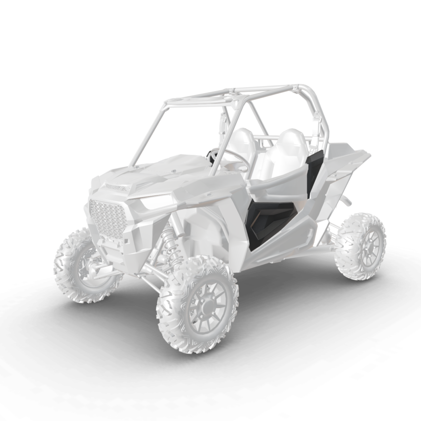 Lower Door Inserts for RZR XP 1000, S 900 & Turbo S, Front, Plastic, Set of 2