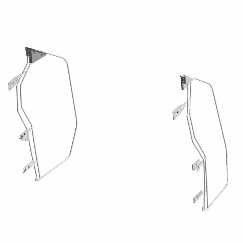Zip Window Upper Doors for GENERAL, Front, Canvas, Set of 2 - Image 5