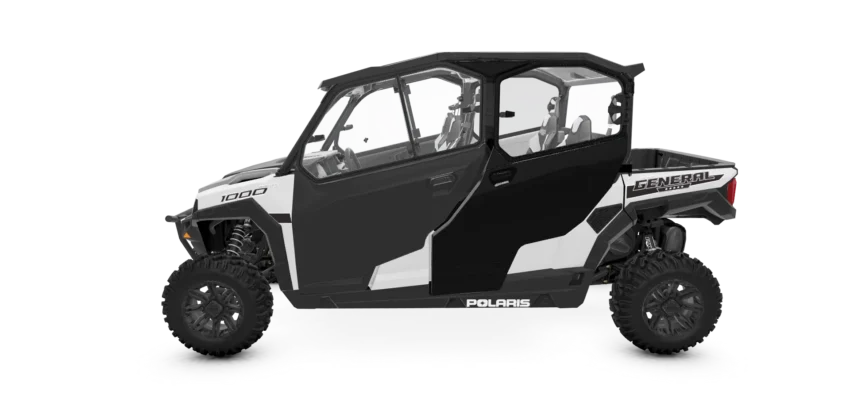 Hinged Window Premium Full Doors for GENERAL, Rear, Poly, Set of 2