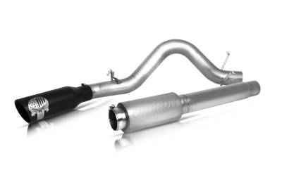 20-25 Ford F250/F350 7.3L., Patriot Skull Single Stainless Cat-Back Performance Exhaust